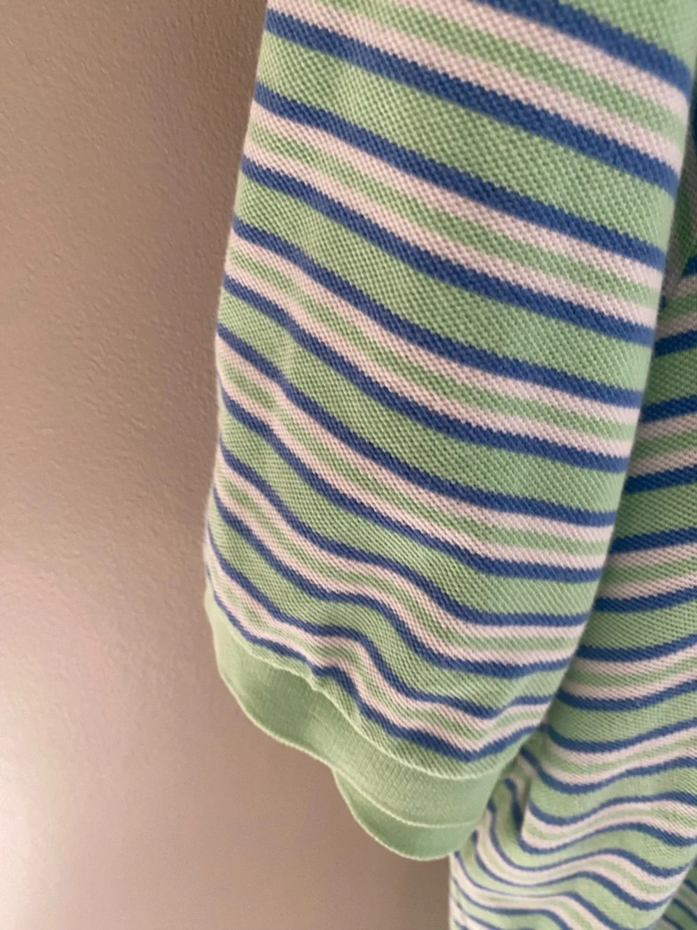 Polo by Ralph Lauren Mint and Blue Striped Polo